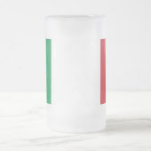 Matglas mok met vlag van Italië (Center)