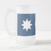 Matglas mok met vlag van Minnesota, VS (Links)