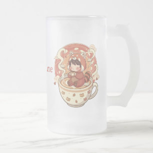 Matglas Rode Panda Warme Gloeiende Mok