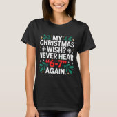 Math 67 Meme Funny Six Seven Christmas Student 6 7 T-shirt (Voorkant)