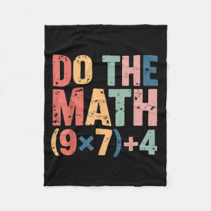 Math 67 Meme Zes Zeven Illustratie Fleece Deken