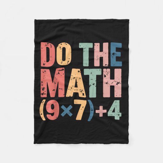 Math 67 Meme Zes Zeven Illustratie Fleece Deken (Voorkant)