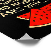 Math And 67 Watermelons Funny 6 7 Meme Calculation Poster (Hoek)