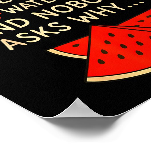 Math And 67 Watermelons Funny 6 7 Meme Calculation Poster (Hoek)