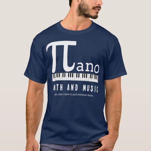 Math and Music Inspired Design T-shirt (Voorkant)