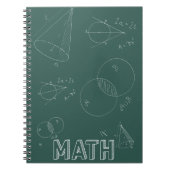Math Back to School design Notitieboek (Voorkant)