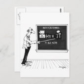 Math Cartoon 5850 Briefkaart (Voorkant / Achterkant)