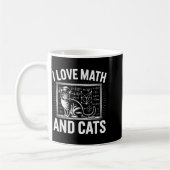 Math Cat Lover Funny Math Teacher I Love Math And  Koffiemok (Links)