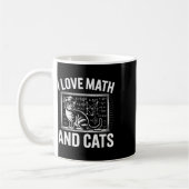 Math Cat Lover Funny Math Teacher I Love Math And  Koffiemok (Links)