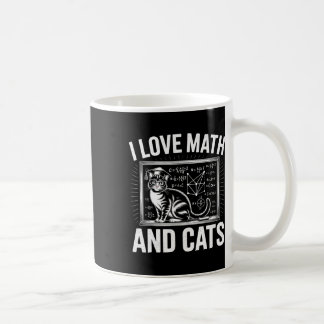 Math Cat Lover Funny Math Teacher I Love Math And  Koffiemok