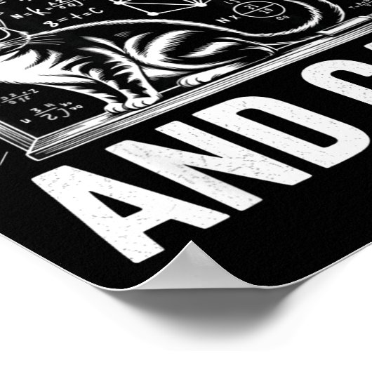 Math Cat Lover Funny Math Teacher I Love Math And Poster (Hoek)