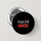 Math Christmas Jingle Bells Rock Math Funny Christ Ronde Button 5,7 Cm (Voorkant /achterkant)