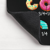 Math Donut Fractie Terug naar School Leraar Cadeau Muismat (Hoek)