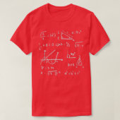 Math Equation Cool Quadratic Formula Geek Nerd Mat T-shirt (Design voorkant)