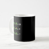 Math Equation Funny St Patricks Day Teacher  Koffiemok (Voorkant links)
