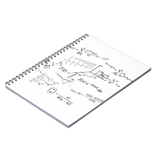 math equilibries en formua's notitieboek (Linkerzijde)