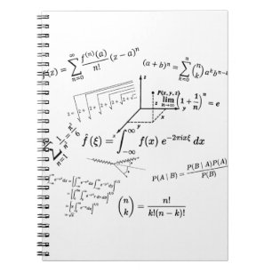 math equilibries en formua's notitieboek