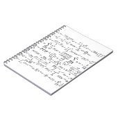 math equilibries en formua's notitieboek (Linkerzijde)