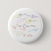 math equilibries en formua's ronde button 5,7 cm (Voorkant)