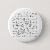 math equilibries en formua's ronde button 5,7 cm (Voorkant)