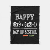 Math Formula 100 Days Of School Fleece Deken (Voorkant)