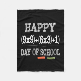 Math Formula 100 Days Of School Fleece Deken