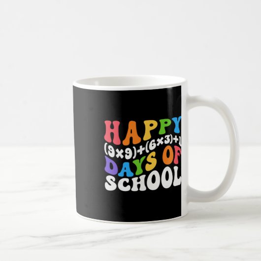 Math Formula 100 Days Of School Funny Math Teacher Koffiemok (Rechts)