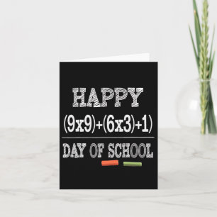 Math Formula 100 Days Of School Kaart