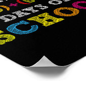 Math Formula 100 Days Of School Kid Boys Girls Tea Poster (Hoek)