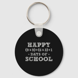 Math Formula 100 Days Of School Kid Boys Girls Tea Sleutelhanger
