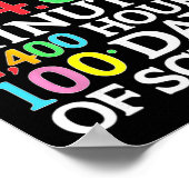 Math Formula 100 Days Of School Math Teacher Kids  Poster (Hoek)