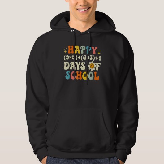 Math Formula 100 Days Of School Teacher Boy Girl Hoodie (Voorkant)