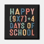 Math Formula 67 Days Of School Funny Math Teacher Magneet (Voorkant)