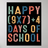 Math Formula 67 Days Of School Funny Math Teacher Poster (Voorkant)