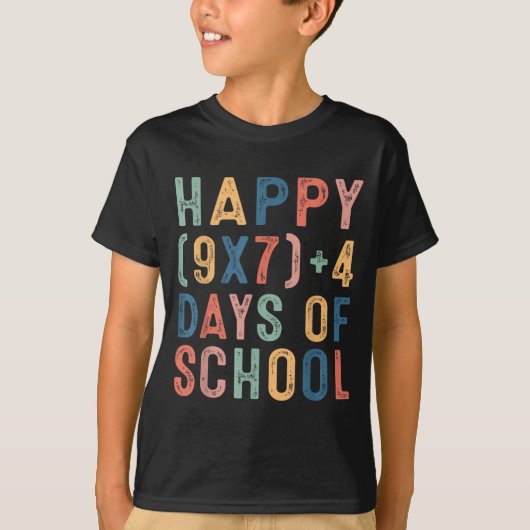 Math Formula 67 Days Of School Funny Math Teacher T-shirt (Voorkant)