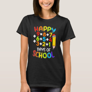 Math Formule Gelukkig 100 Dagen School 100ste Dag  T-shirt