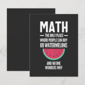 Math. Funny Math Sarcasm Quote Gift Bedankkaart (Voorkant / Achterkant)