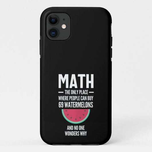 Math. Funny Math Sarcasm Quote Gift Case-Mate iPhone Case (Achterkant)