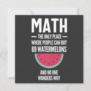 Math. Funny Math Sarcasm Quote Gift Kaart