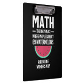 Math. Funny Math Sarcasm Quote Gift Klembord (Rechts)