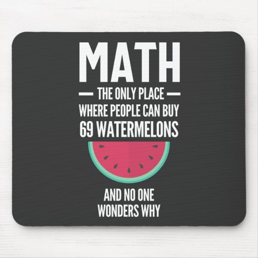 Math. Funny Math Sarcasm Quote Gift Muismat (Voorkant)