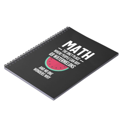 Math. Funny Math Sarcasm Quote Gift Notitieboek (Linkerzijde)