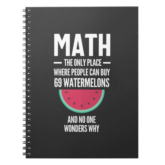 Math. Funny Math Sarcasm Quote Gift Notitieboek (Voorkant)