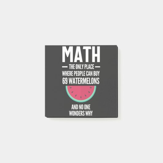 Math. Funny Math Sarcasm Quote Gift Post-it® Notes (Voorkant)