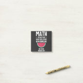 Math. Funny Math Sarcasm Quote Gift Post-it® Notes (Op bureau)