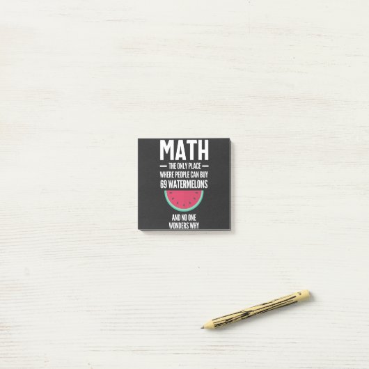 Math. Funny Math Sarcasm Quote Gift Post-it® Notes (Op bureau)