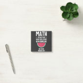 Math. Funny Math Sarcasm Quote Gift Post-it® Notes (Kantoor)