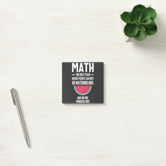 Math. Funny Math Sarcasm Quote Gift Post-it® Notes (Kantoor)