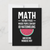 Math. Funny Math Sarcasm Quote Gift Save The Date (Voorkant)
