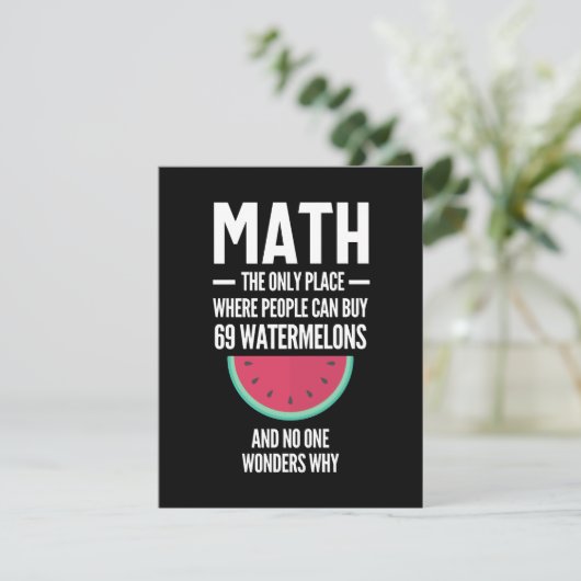 Math. Funny Math Sarcasm Quote Gift Save The Date (Staand voorkant)